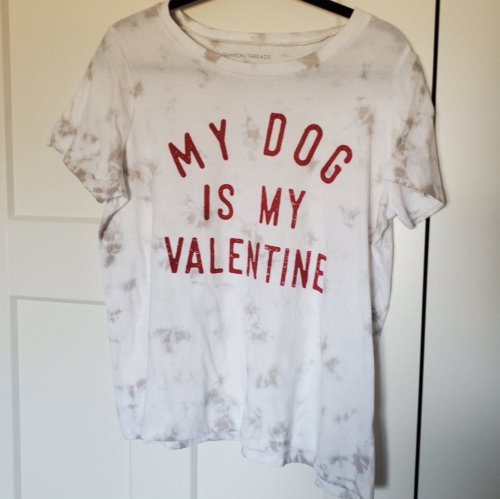 NWT Tie Dye Valentines Graphic Tee Size XXL